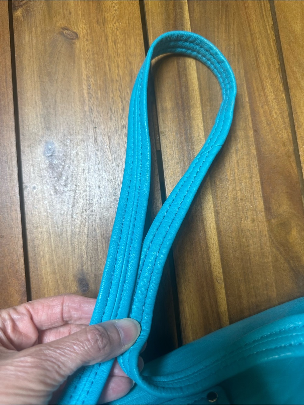 Marc by Marc Jacobs Turquoise Soft Leather Shoulder Bag - Picture 6 of 10